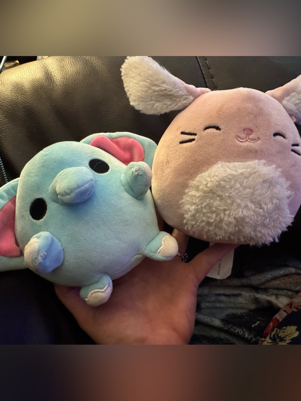 Squishmallows 5 inch plush bunny & elephant